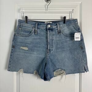 Free People Distressed Denim Shorts Loose Cannon NWT 31